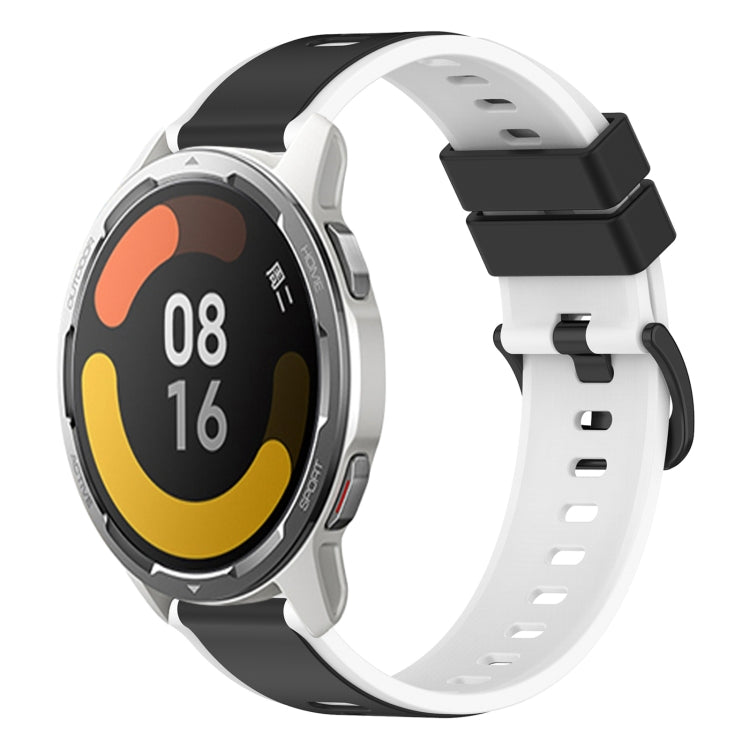 For Xiaomi MI Watch Color 2 22mm Two-Color Silicone Watch Band(Black+White) - free shipping - PMC TechLife - Order now!