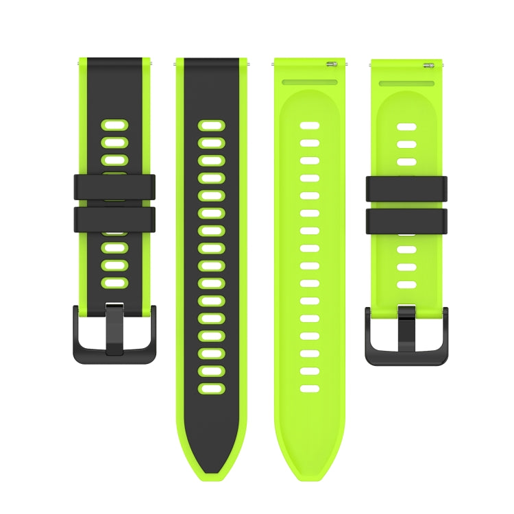 For Xiaomi MI Watch Color 22mm Two-Color Silicone Watch Band(Pink+White) - free shipping - PMC TechLife - Order now!
