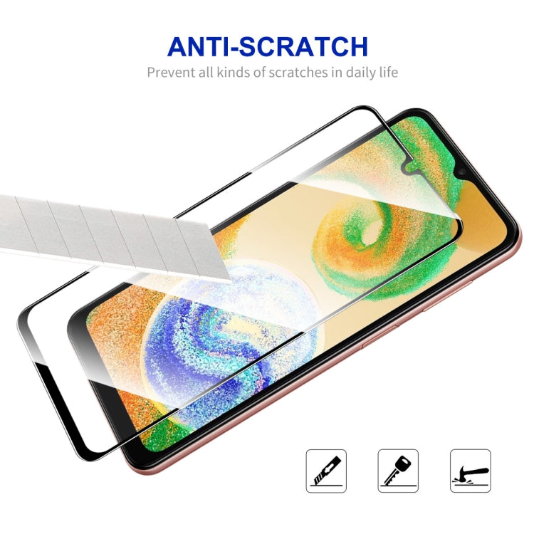 For Samsung Galaxy A04 / A04s 10pcs ENKAY Full Glue 0.26mm 9H 2.5D Tempered Glass Full Film - Galaxy Tempered Glass by ENKAY | Online Shopping South Africa | PMC Jewellery