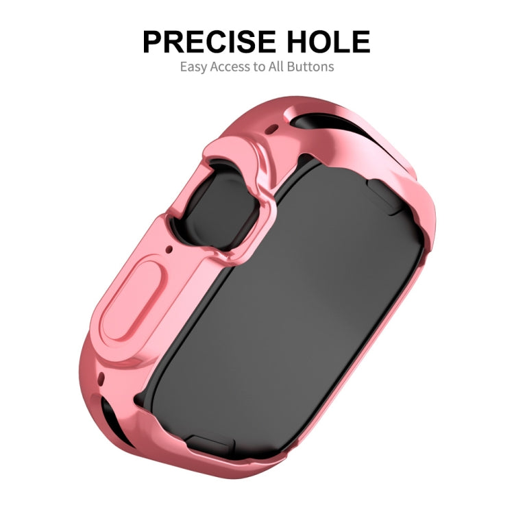 For Apple Watch Ultra / Ultra 2 49mm ENKAY Full Coverage Electroplated Soft TPU Case with Screen Film(Black) - Watch Cases by ENKAY | Online Shopping South Africa | PMC TechLife | Buy Now Pay Later Mobicred