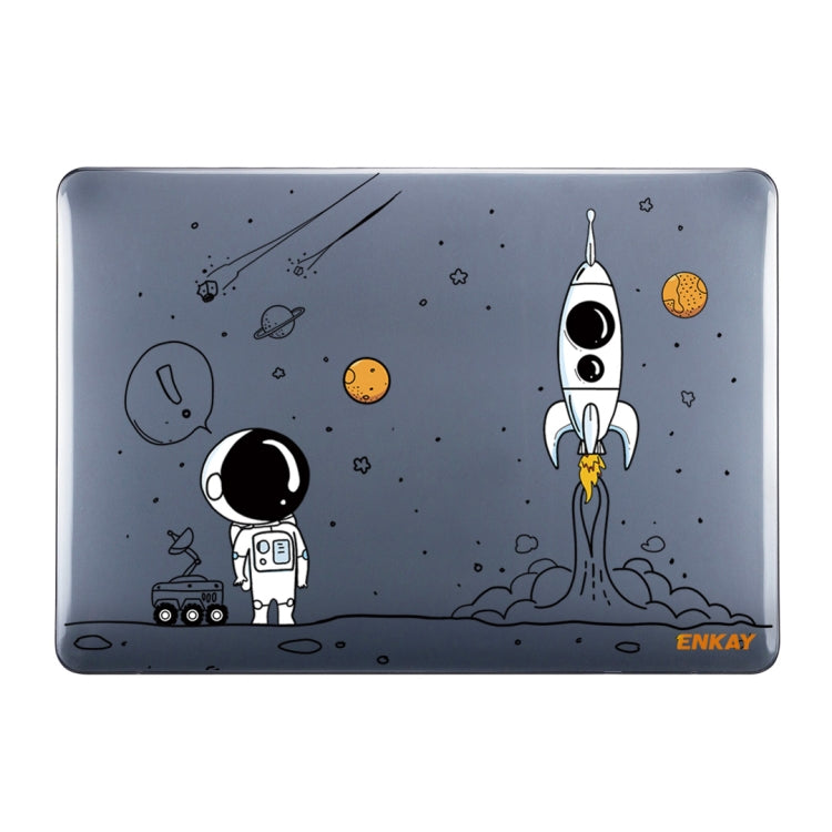 For MacBook Pro 13.3 A1706/A1989/A2159 ENKAY Hat-Prince 3 in 1 Spaceman Pattern Laotop Protective Crystal Case with TPU Keyboard Film / Anti-dust Plugs, Version:US(Spaceman No.1) - MacBook Pro Cases by ENKAY | Online Shopping South Africa | PMC Jewellery