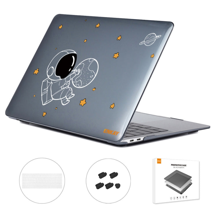 For MacBook Pro 13.3 A1708 ENKAY Hat-Prince 3 in 1 Spaceman Pattern Laotop Protective Crystal Case with TPU Keyboard Film / Anti-dust Plugs, Version:US(Spaceman No.5) - MacBook Pro Cases by ENKAY | Online Shopping South Africa | PMC TechLife | Buy Now Pay Later Mobicred