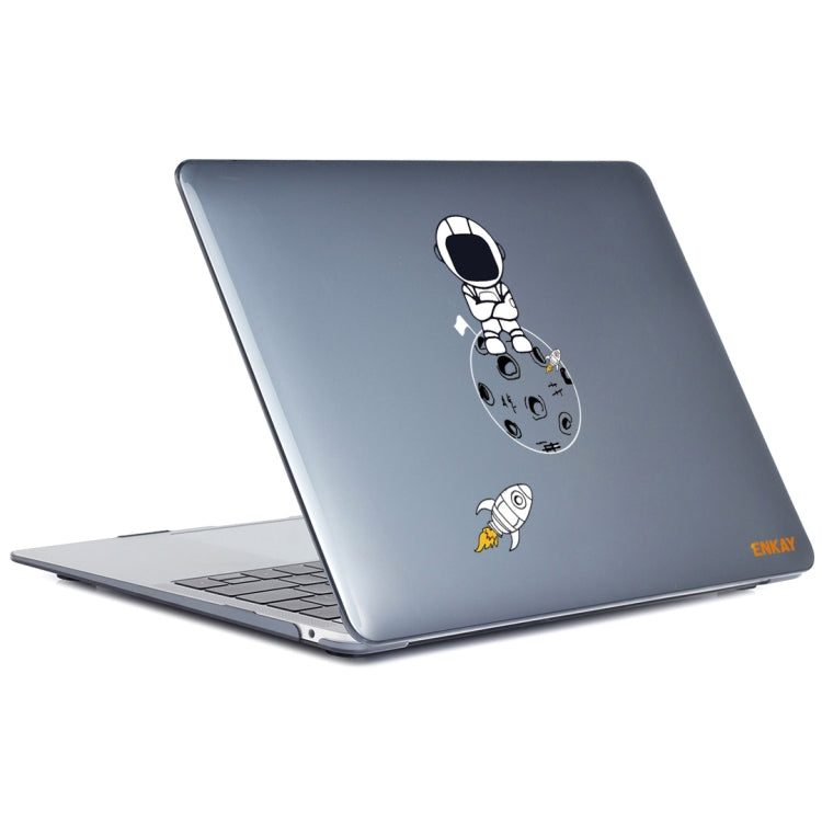 For MacBook Air 13.3 2018 A1932 ENKAY Hat-Prince 3 in 1 Spaceman Pattern Laotop Protective Crystal Case with TPU Keyboard Film / Anti-dust Plugs, Version:US(Spaceman No.4) - MacBook Air Cases by ENKAY | Online Shopping South Africa | PMC TechLife | Buy Now Pay Later Mobicred