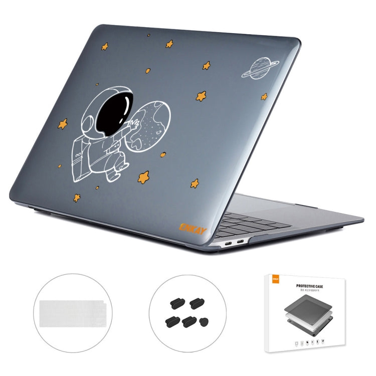 For MacBook Air 13.3 2020 A2179/A2337/A2779 2023 ENKAY Hat-Prince 3 in 1 Spaceman Pattern Laotop Protective Crystal Case with TPU Keyboard Film / Anti-dust Plugs, Version:US(Spaceman No.5) - free shipping - PMC TechLife - Order now!