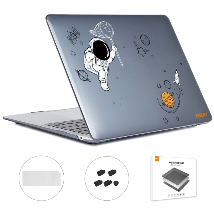 For MacBook Air 13.3 2020 A2179/A2337 ENKAY Hat-Prince 3 in 1 Spaceman Pattern Laotop Protective Crystal Case with TPU Keyboard Film / Anti-dust Plugs, Version:EU(Spaceman No.2) - free shipping - PMC TechLife - Order now!