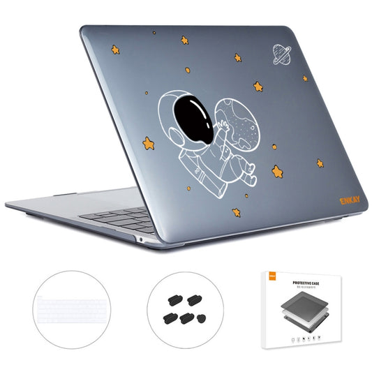 For MacBook Pro 13.3 A2251/A2289/A2338 ENKAY Hat-Prince 3 in 1 Spaceman Pattern Laotop Protective Crystal Case with TPU Keyboard Film / Anti-dust Plugs, Version:EU(Spaceman No.5) - MacBook Pro Cases by ENKAY | Online Shopping South Africa | PMC Jewellery