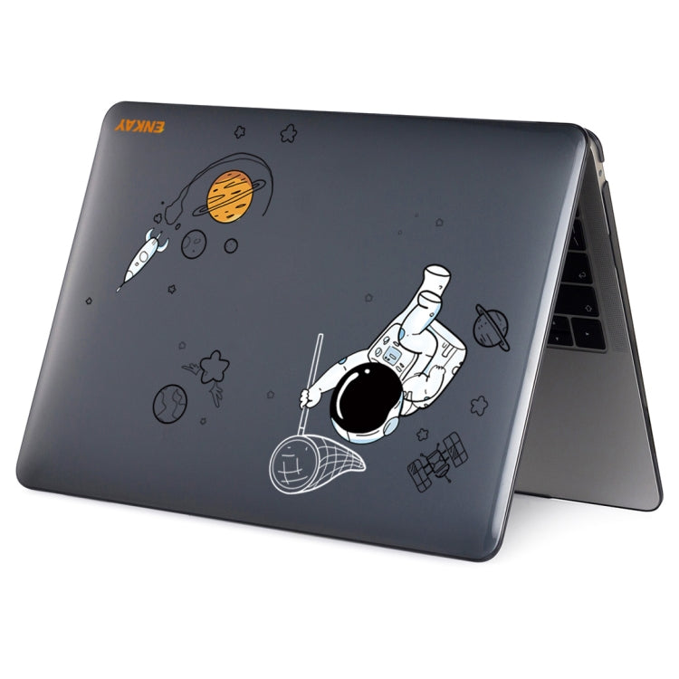 For MacBook Pro 15.4 A1707/A1990 ENKAY Hat-Prince 3 in 1 Spaceman Pattern Laotop Protective Crystal Case with TPU Keyboard Film / Anti-dust Plugs, Version:EU(Spaceman No.2) - free shipping - PMC TechLife - Order now!