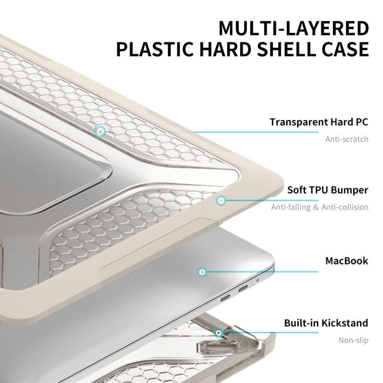 For MacBook Pro 13.3 A1706/A1989/A2159 ENKAY Hat-Prince 3 in 1 Protective Bracket  Case Cover Hard Shell with TPU Keyboard Film / Anti-dust Plugs, Version:US(Grey) - MacBook Pro Cases by ENKAY | Online Shopping South Africa | PMC TechLife | Buy Now Pay Later Mobicred