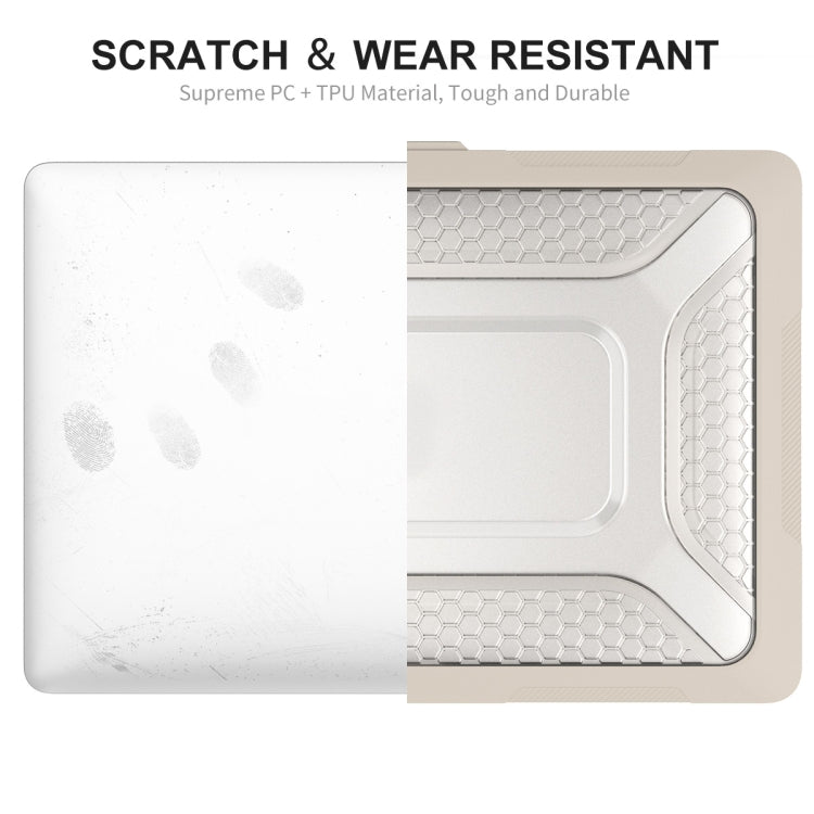 For MacBook Pro 13.3 A1706/A1989/A2159 ENKAY Hat-Prince 3 in 1 Protective Bracket  Case Cover Hard Shell with TPU Keyboard Film / Anti-dust Plugs, Version:US(Khaki) - free shipping - PMC TechLife - Order now!