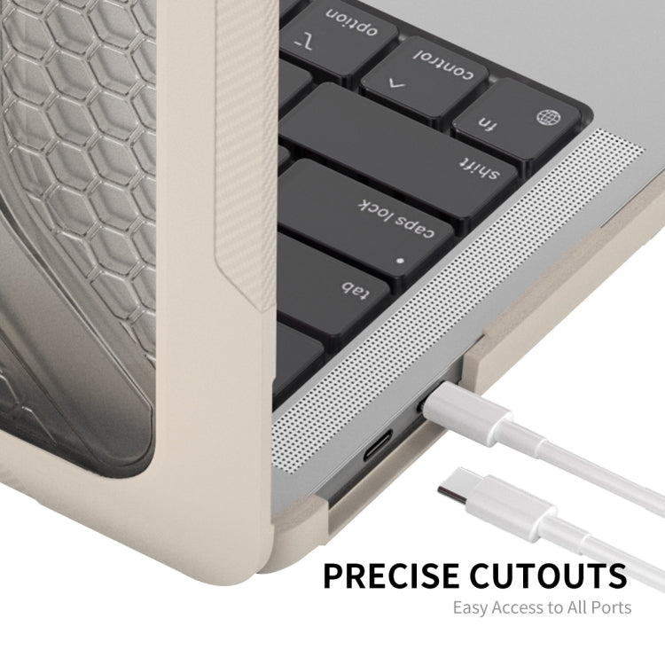 For MacBook Pro 13.3 A1706/A1989/A2159 ENKAY Hat-Prince 3 in 1 Protective Bracket  Case Cover Hard Shell with TPU Keyboard Film / Anti-dust Plugs, Version:EU(Khaki) - free shipping - PMC TechLife - Order now!