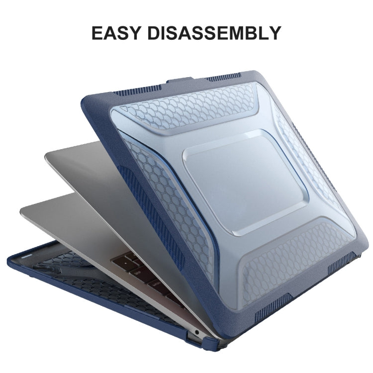 For MacBook Air 13.3 2018 A1932 ENKAY Hat-Prince 3 in 1 Protective Bracket  Case Cover Hard Shell with TPU Keyboard Film / Anti-dust Plugs, Version:US(Khaki) - MacBook Air Cases by ENKAY | Online Shopping South Africa | PMC TechLife | Buy Now Pay Later Mobicred