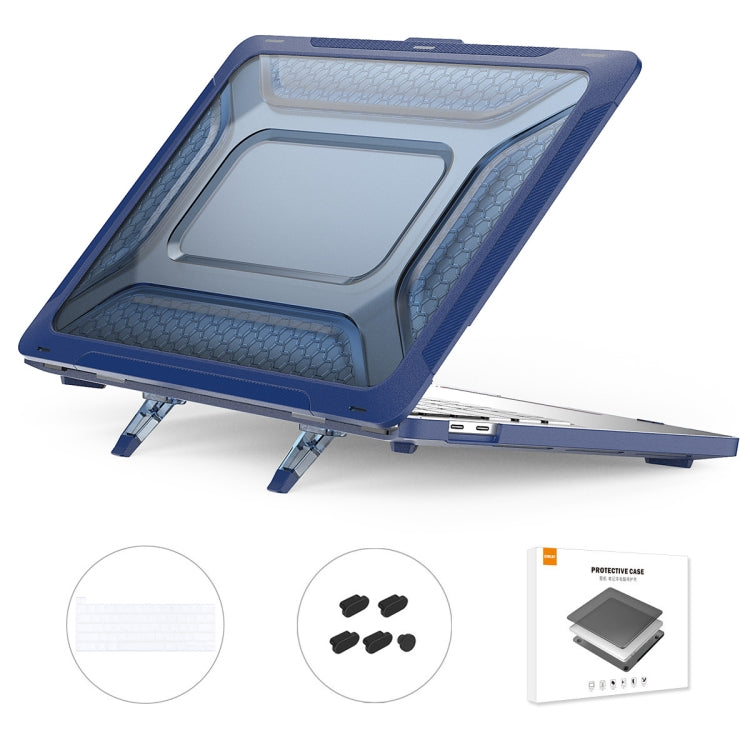 For MacBook Pro 13.3 A2251/A2289/A2338 ENKAY Hat-Prince 3 in 1 Protective Bracket  Case Cover Hard Shell with TPU Keyboard Film / Anti-dust Plugs, Version:US(Blue) - MacBook Pro Cases by ENKAY | Online Shopping South Africa | PMC TechLife | Buy Now Pay Later Mobicred