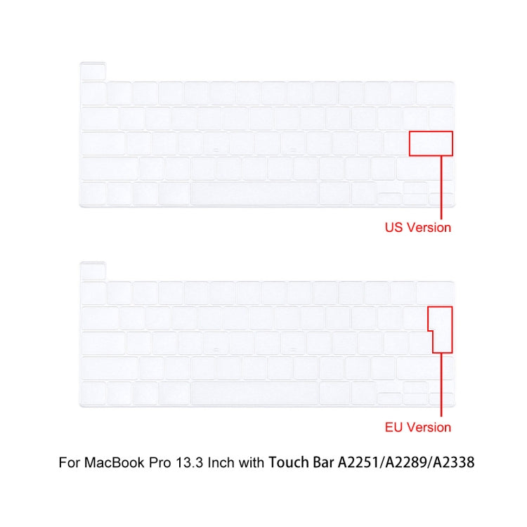 For MacBook Pro 13.3 A2251/A2289/A2338 ENKAY Hat-Prince 3 in 1 Protective Bracket  Case Cover Hard Shell with TPU Keyboard Film / Anti-dust Plugs, Version:US(Blue) - MacBook Pro Cases by ENKAY | Online Shopping South Africa | PMC Jewellery