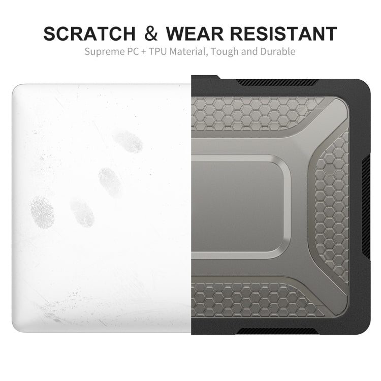 For MacBook Air 13.6 2022/2024  A2681 (M2) / A3113  (M3) ENKAY Hat-Prince 3 in 1 Protective Bracket  Case Cover Hard Shell with TPU Keyboard Film / Anti-dust Plugs, Version:EU(Khaki) - free shipping - PMC TechLife - Order now!