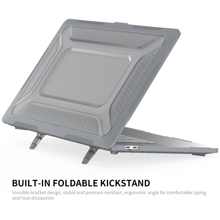 For MacBook Pro 16 A2141 ENKAY Hat-Prince 3 in 1 Protective Bracket  Case Cover Hard Shell with TPU Keyboard Film / Anti-dust Plugs, Version:EU(Black) - free shipping - PMC TechLife - Order now!