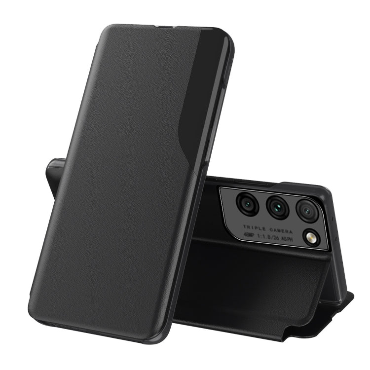 For Samsung Galaxy S23 Ultra 5G Attraction Flip Holder Leather Phone Case(Black) - free shipping - PMC TechLife - Order now!