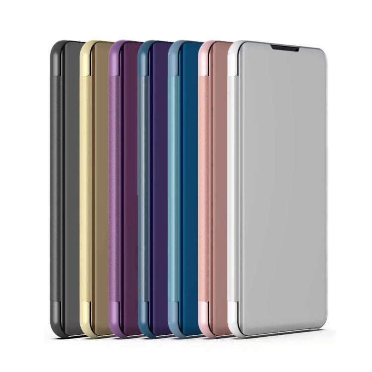 For Samsung Galaxy S23 Ultra 5G Plated Mirror Leather Phone Case with Holder(Rose Gold) - free shipping - PMC TechLife - Order now!