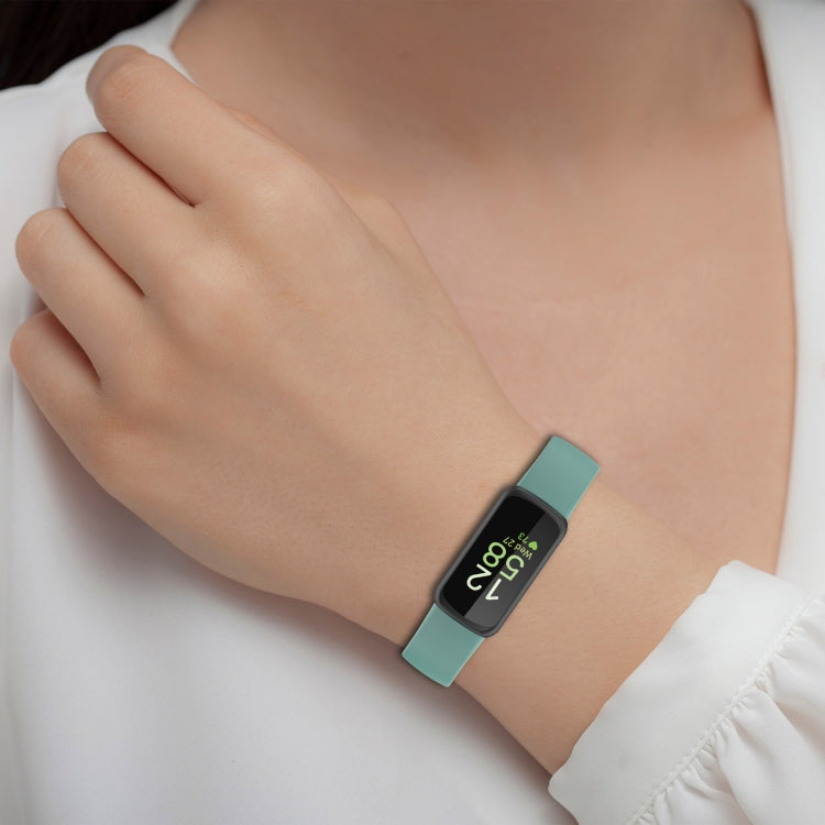 For Fitbit Inspire 3 Solid Color Silicone Watch Band, Size:L(Black) - free shipping - PMC TechLife - Order now!