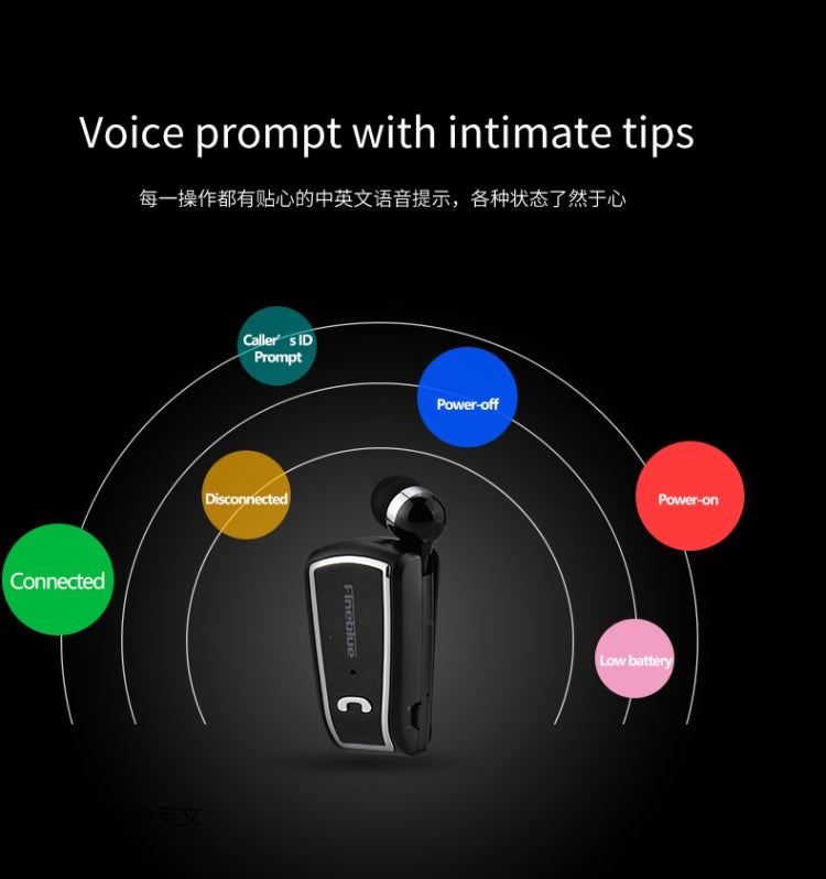 Fineblue F-V3 Bluetooth 4.1 Wireless Stereo Bluetooth In-Ear Earphone Mini Headset Black - free shipping - PMC TechLife - Order now!