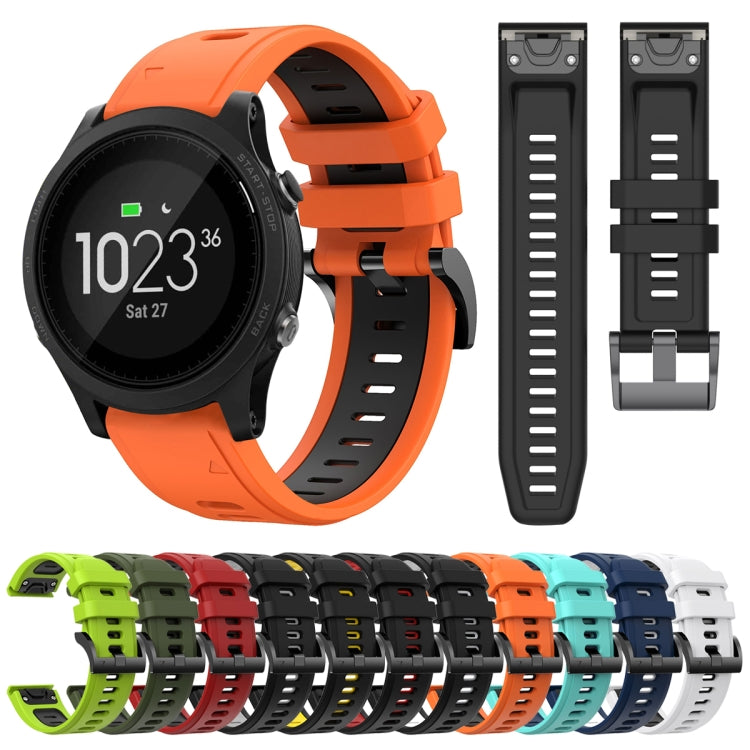 Compatible with Garmin Compatible witherunner 935 22mm Two-Color Sports Silicone Watch Band(Red+Black) - free shipping - PMC TechLife - Order now!