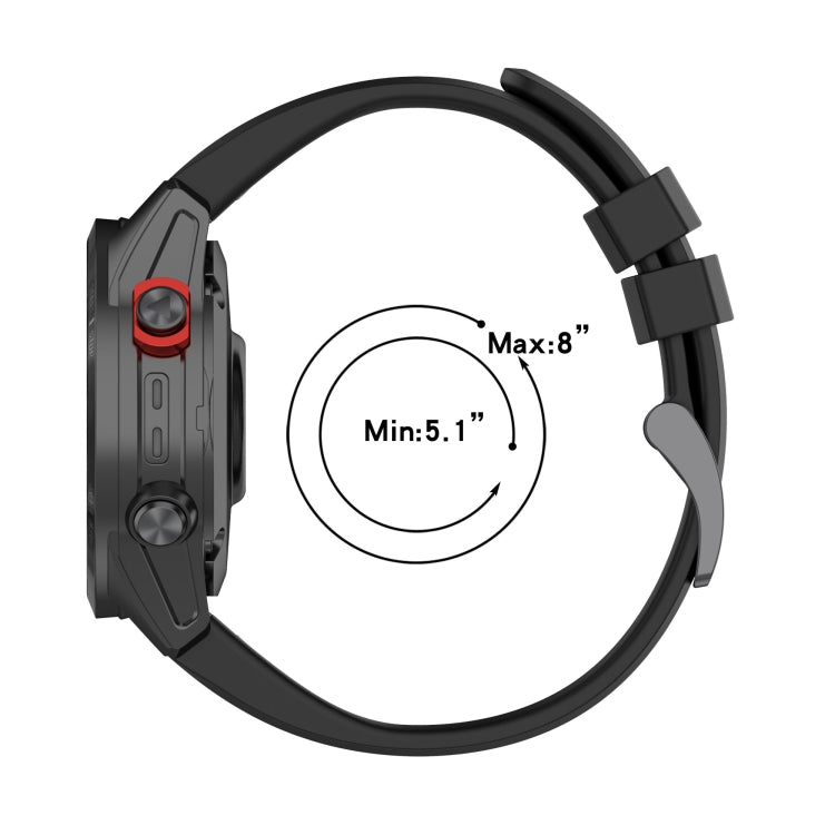 Compatible with Garmin Fenix 6X Pro 26mm Two-Color Sports Silicone Watch Band(Lime Green + Black) - free shipping - PMC TechLife - Order now!