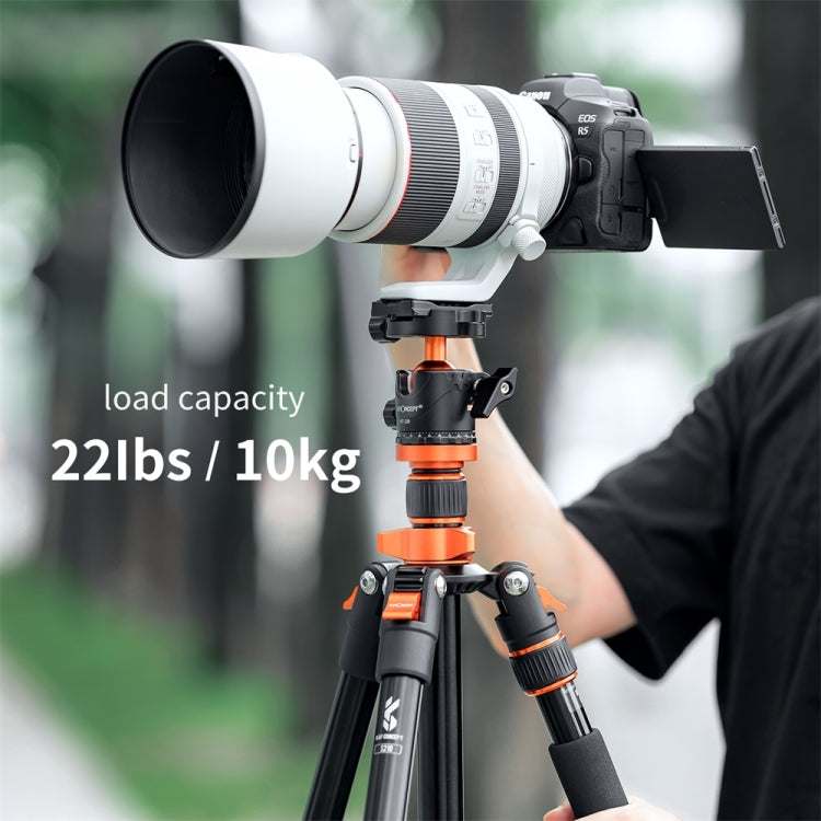 K&F CONCEPT KF31.023V3 360 Degree Rotating Panoramic Metal Tripod Ball Head with 1/4 Inch Quick Release Plate - free shipping - PMC TechLife - Order now!