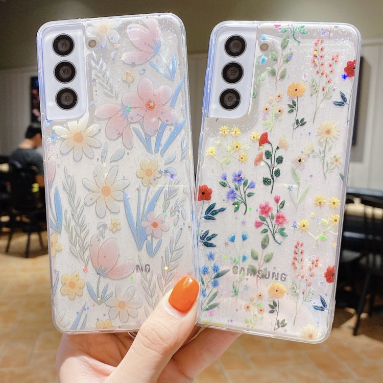 For Samsung Galaxy S21 FE 5G Fresh Small Floral Epoxy TPU Phone Case(Hand-painted Flowers 2) - free shipping - PMC TechLife - Order now!