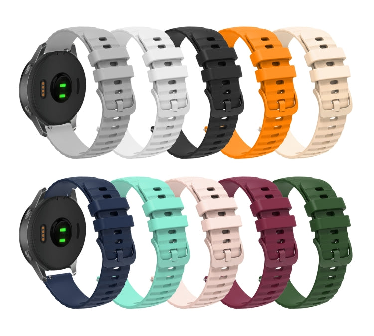 For Amazfit GTS 2 Mini 20mm Wavy Dot Pattern Solid Color Silicone Watch Band(Beige) - free shipping - PMC TechLife - Order now!