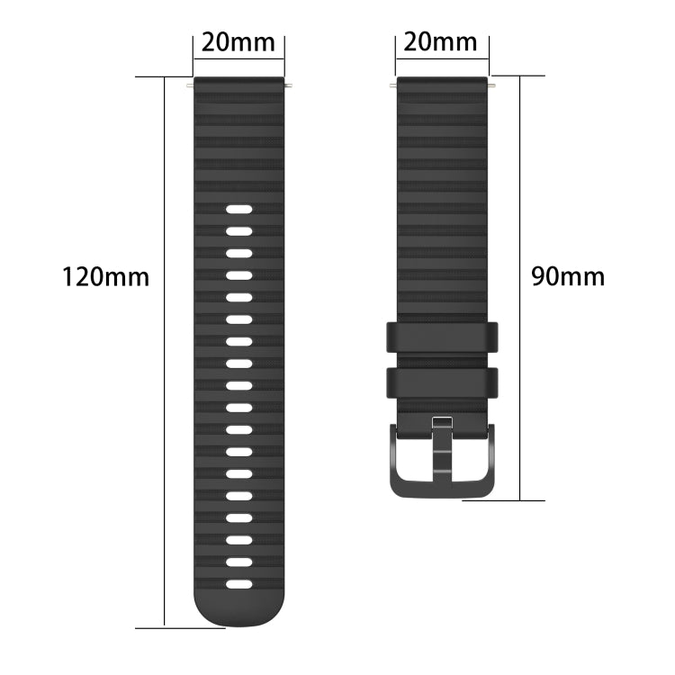 For Amazfit GTS 2 Mini 20mm Wavy Dot Pattern Solid Color Silicone Watch Band(Teal) - free shipping - PMC TechLife - Order now!
