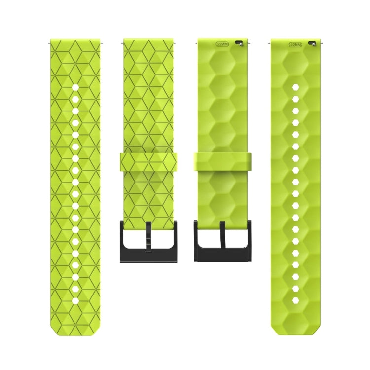 For Amazfit GTS 2 Mini 20mm Football Pattern Solid Color Silicone Watch Band(Lime Green) - free shipping - PMC TechLife - Order now!