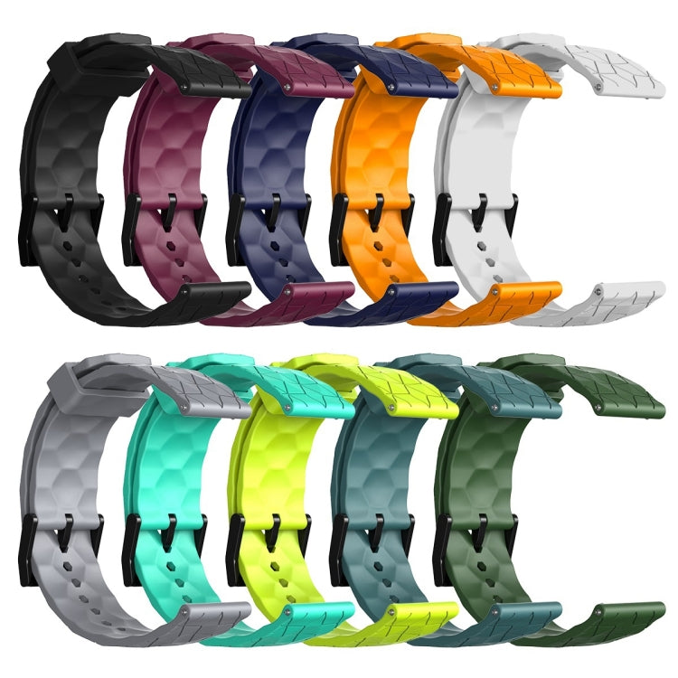 For Amazfit 3 22mm Football Pattern Solid Color Silicone Watch Band(White) - free shipping - PMC TechLife - Order now!