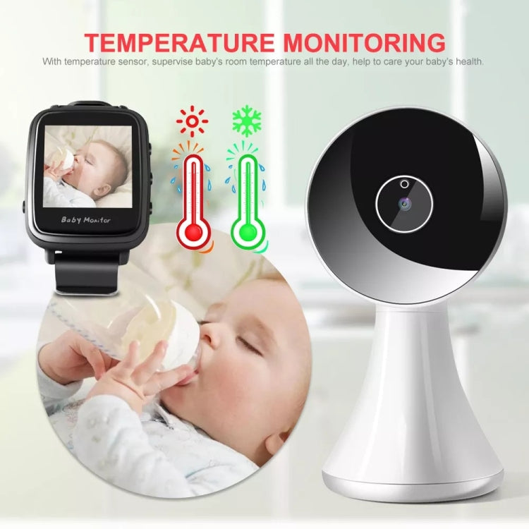 VB606 Smart Watch Style Baby Monitor Portable 2.4Ghz Wireless Video Baby Cry Alarm Mic Camera(US Plug) - Baby Monitor by PMC Jewellery | Online Shopping South Africa | PMC Jewellery