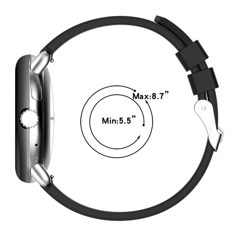 For Google Pixel Watch Metal Connector + Solid Color Silicone Watch Band(Yellow) - free shipping - PMC TechLife - Order now!