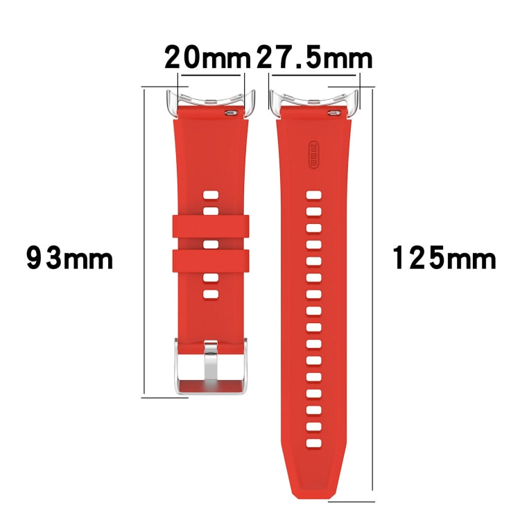 For Google Pixel Watch Metal Connector + Solid Color Silicone Watch Band(Yellow) - free shipping - PMC TechLife - Order now!