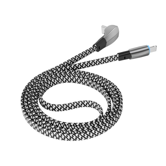 ENKAY Hat-Prince 30W USB C / Type-C to 8 Pin 3A Fast Charging Data Weave Cable, Length:2m - Cable & Adapter by ENKAY | Online Shopping South Africa | PMC Jewellery