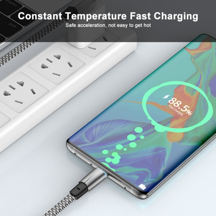 ENKAY Hat-Prince 30W USB C / Type-C to 8 Pin 3A Fast Charging Data Weave Cable, Length:2m - Cable & Adapter by ENKAY | Online Shopping South Africa | PMC Jewellery