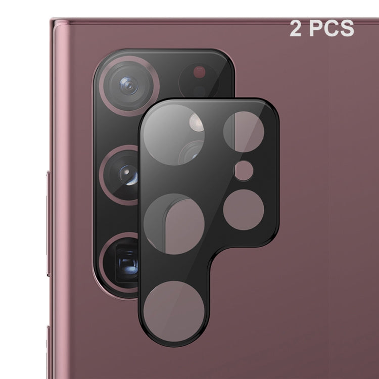 2pcs For Samsung Galaxy S23 Ultra 5G ENKAY 9H Rear Camera Lens Tempered Glass Film(Black) - free shipping - PMC TechLife - Order now!