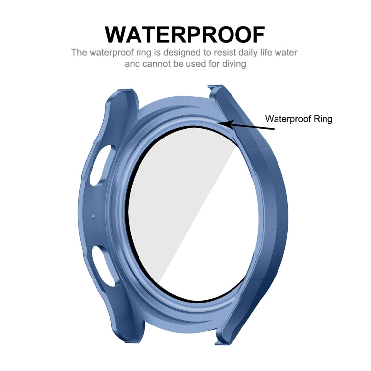 For Samsung Galaxy Watch4/5 40mm ENKAY Hat-Prince Waterproof Full Coverage PC Frame + 9H Tempered Glass Case(Dark Green) - Watch Cases by ENKAY | Online Shopping South Africa | PMC TechLife | Buy Now Pay Later Mobicred