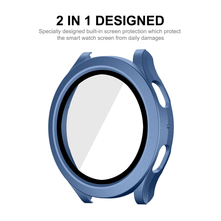 For Samsung Galaxy Watch4/5 44mm ENKAY Hat-Prince Waterproof Full Coverage PC Frame + 9H Tempered Glass Case(Bright Silver) - free shipping - PMC TechLife - Order now!
