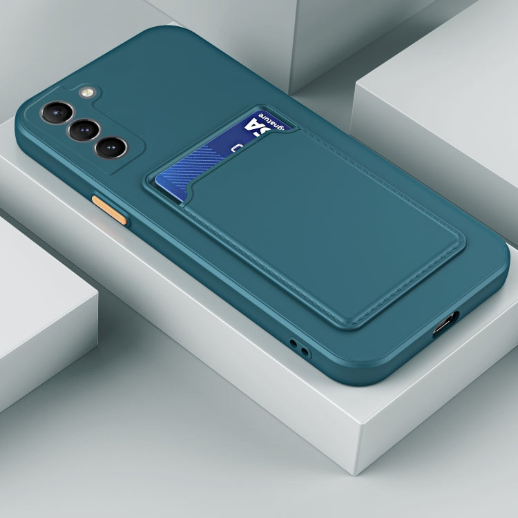 For Samsung Galaxy S23 5G Skin Feel Card TPU Contrast Color Button Phone Case(Dark Green) - free shipping - PMC TechLife - Order now!