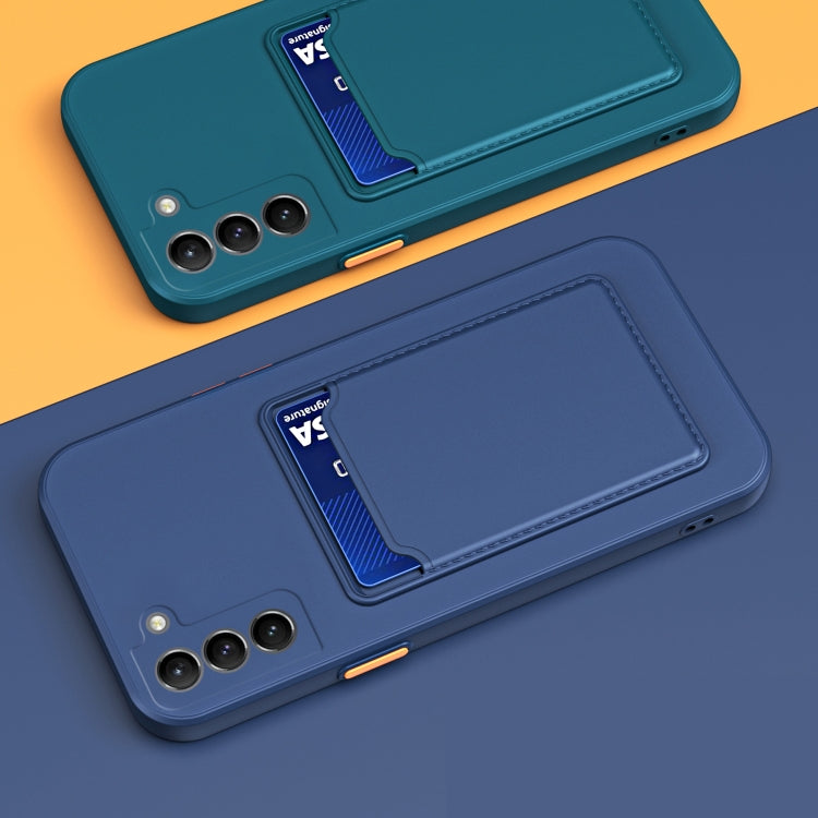 For Samsung Galaxy A54 5G Skin Feel Card TPU Contrast Color Button Phone Case(Black) - Galaxy Phone Cases by PMC TechLife | Online Shopping South Africa | PMC TechLife