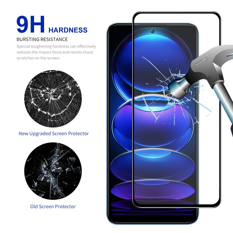 For Xiaomi Redmi Note 12 China 10pcs ENKAY Full Glue 0.26mm 9H 2.5D Tempered Glass Full Film -  by ENKAY | Online Shopping South Africa | PMC TechLife | Buy Now Pay Later Mobicred