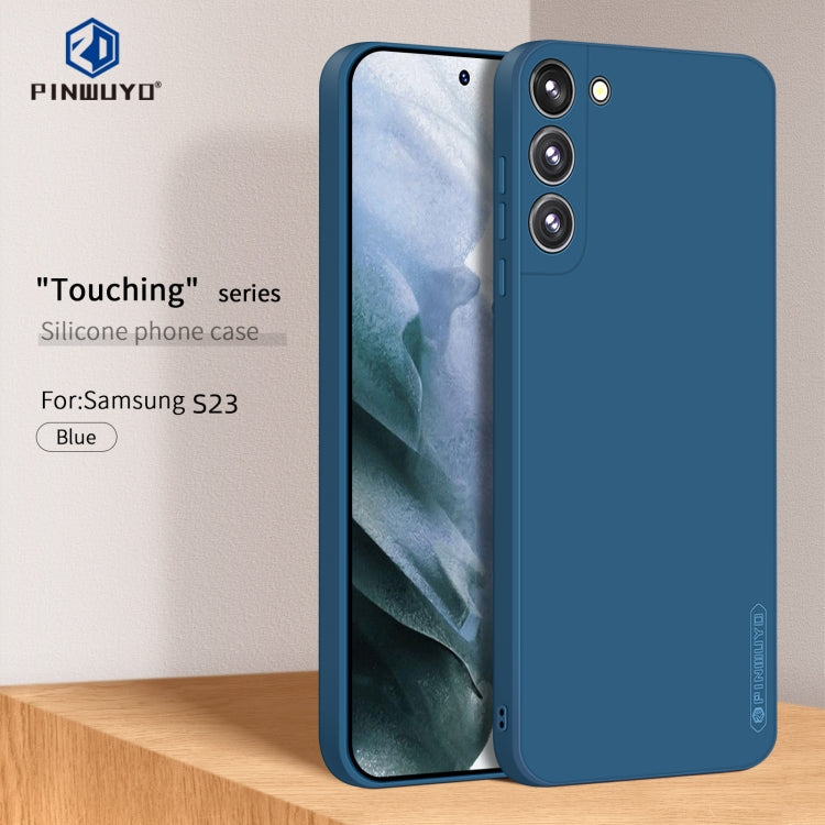 For Samsung Galaxy S23 5G PINWUYO Sense Series Liquid Silicone TPU Phone Case(Blue) - free shipping - PMC TechLife - Order now!