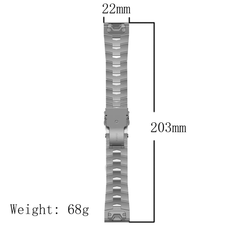 Compatible with Garmin Compatible witherunner 935 22mm Titanium Alloy Quick Release Watch Band(Black) - free shipping - PMC TechLife - Order now!