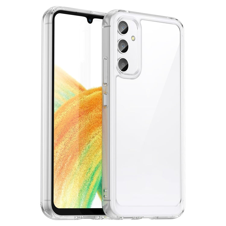 For Samsung Galaxy A34 5G Colorful Series Acrylic + TPU Phone Case(Transparent) - free shipping - PMC TechLife - Order now!