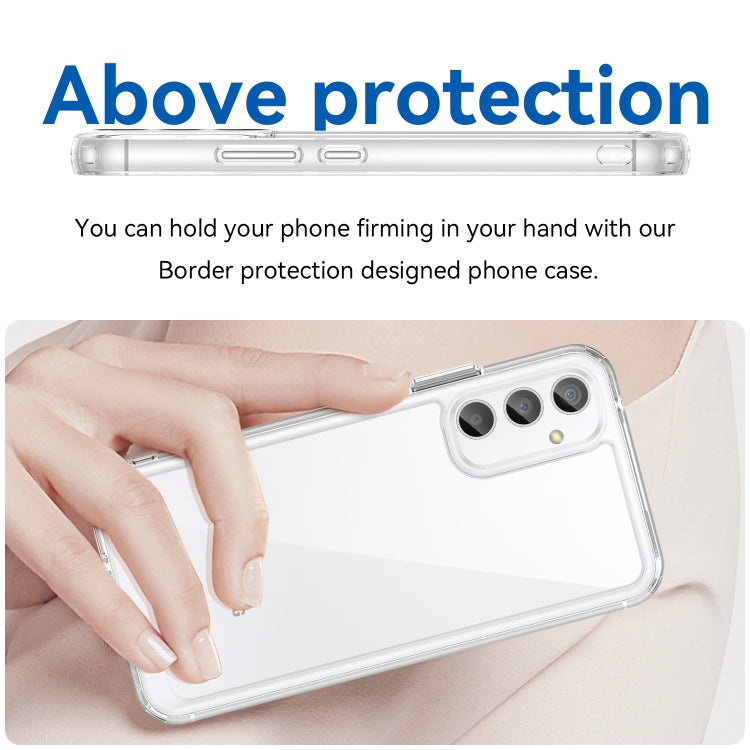 For Samsung Galaxy A34 5G Colorful Series Acrylic + TPU Phone Case(Transparent) - free shipping - PMC TechLife - Order now!