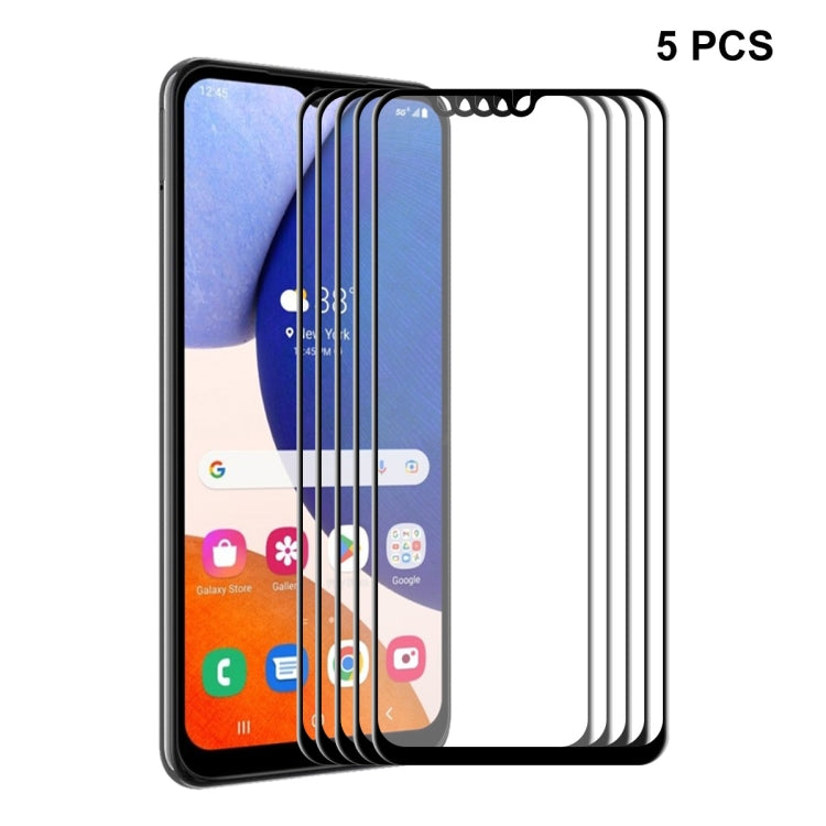 For Samsung Galaxy A14 5G 5pcs ENKAY Hat-Prince 6D Full Glue Tempered Glass Full Film - free shipping - PMC TechLife - Order now!