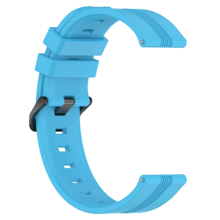 For Xiaomi MI Watch S1 22mm Concave Striped Slicone Watch Band(Sky Blue) - free shipping - PMC TechLife - Order now!