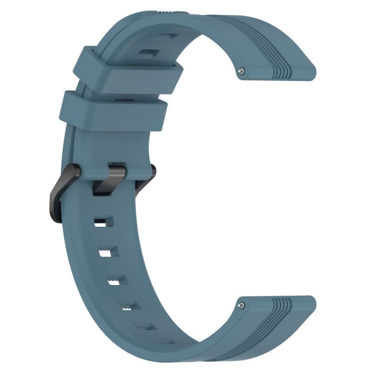 For Xiaomi MI Watch S1 22mm Concave Striped Slicone Watch Band(Rock Cyan) - free shipping - PMC TechLife - Order now!
