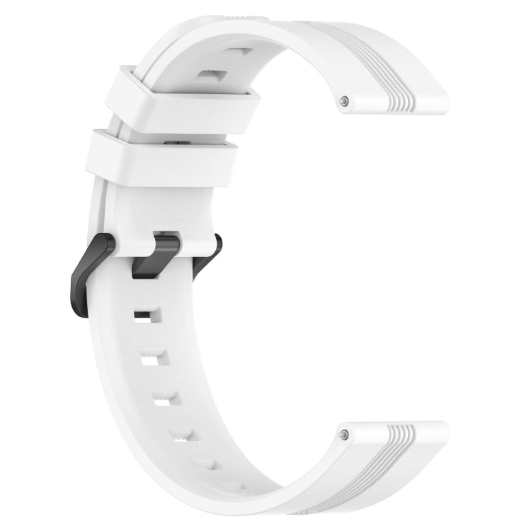 For Xiaomi MI Watch S1 Pro 22mm Concave Striped Slicone Watch Band(White) - free shipping - PMC TechLife - Order now!